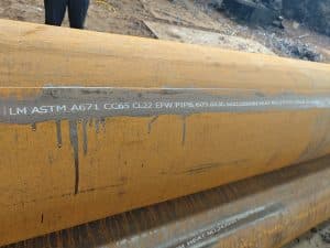 Impact of Steel Pipe Heat Treatment and Straightening Processes on Mechanical Properties 3 A671 CC65 9
