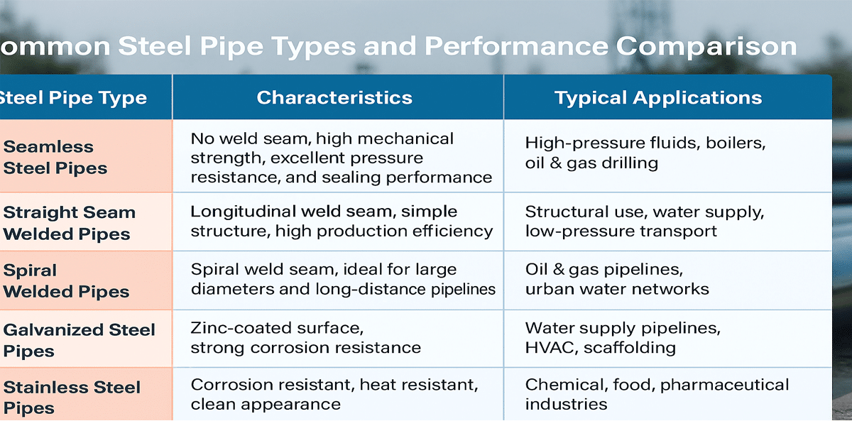 Applications Steel Pipes 3