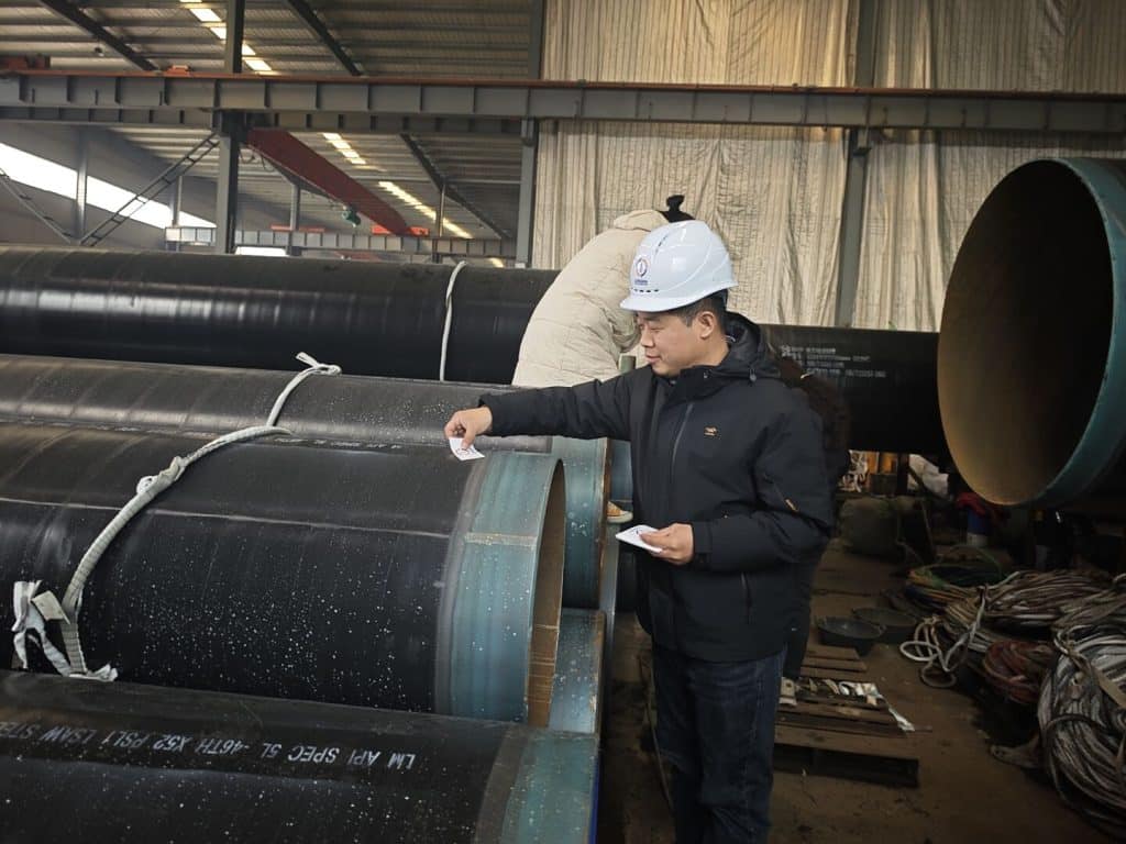 API 5L X52 PSL1 LSAW STEEL PIPE 3LPE DIN30670